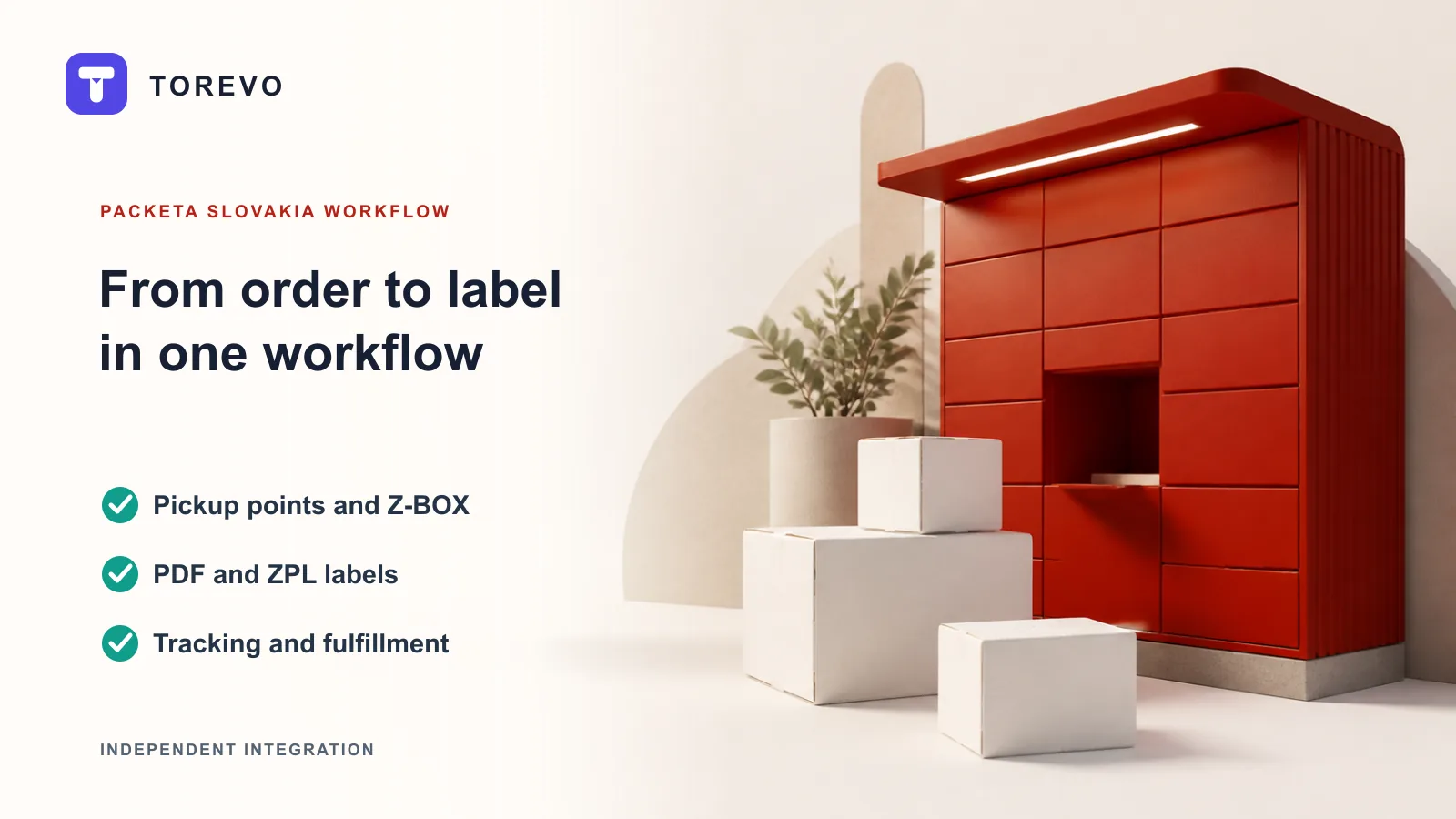 Torevo • Packeta SK – Shopify workflow