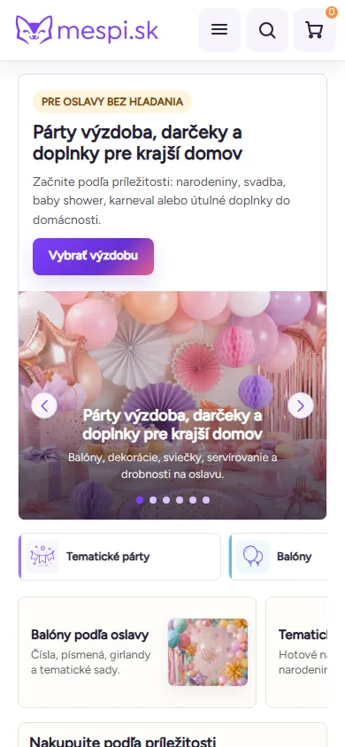 Mobile preview of Mespi.sk